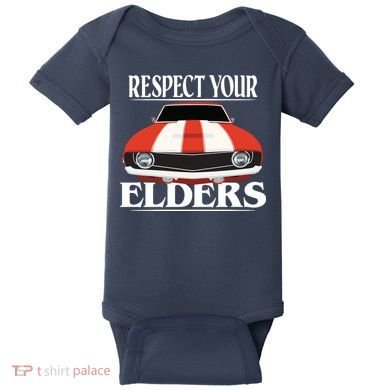 Respect Your Elders Classic Car Baby Bodysuit