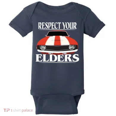Respect Your Elders Classic Car Baby Bodysuit