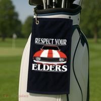 Respect Your Elders Classic Car Golf Towel thumb 2