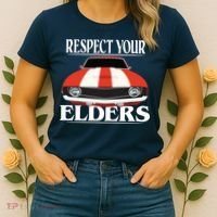Respect Your Elders Classic Car Women's T-Shirt thumb 2