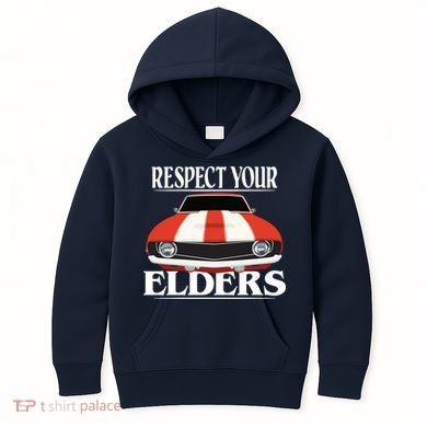 Respect Your Elders Classic Car Kids Hoodie
