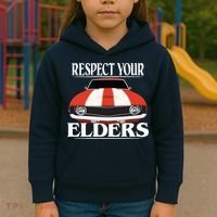 Respect Your Elders Classic Car Kids Hoodie thumb 3