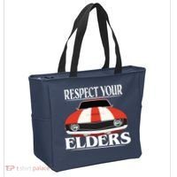 Respect Your Elders Classic Car Tote Bag thumb 2