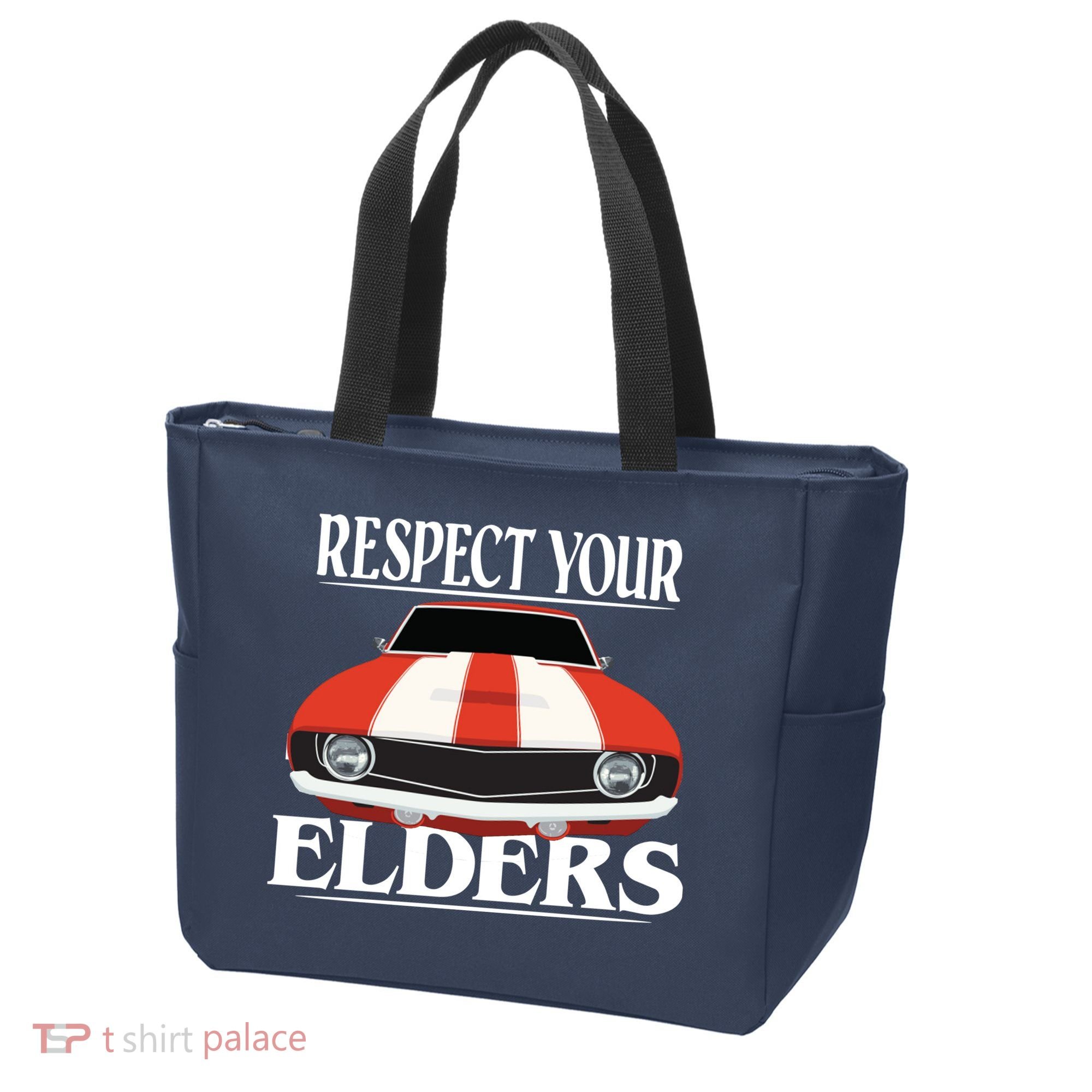 Respect Your Elders Classic Car Tote Bag