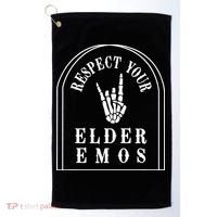 Respect Your Elder Emos Golf Towel thumb 0