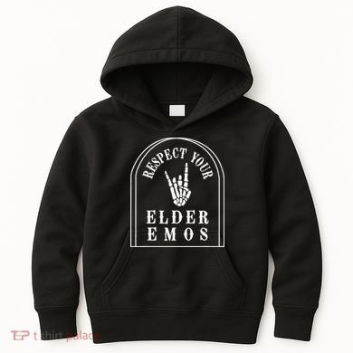Respect Your Elder Emos Kids Hoodie