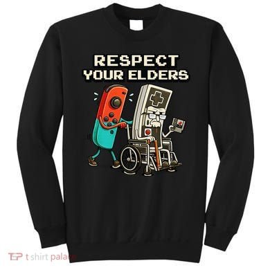 Respect Your Elders Retro Gaming Funny Gamer 80s Sweatshirt