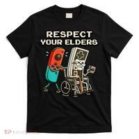 Respect Your Elders Retro Gaming Funny Gamer 80s T-Shirt thumb 0