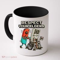 Respect Your Elders Retro Gaming Funny Gamer 80s Coffee Mug thumb 0