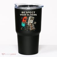 Respect Your Elders Retro Gaming Funny Gamer 80s Tumbler thumb 0