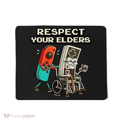 Respect Your Elders Retro Gaming Funny Gamer 80s Mousepad