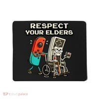 Respect Your Elders Retro Gaming Funny Gamer 80s Mousepad thumb 0