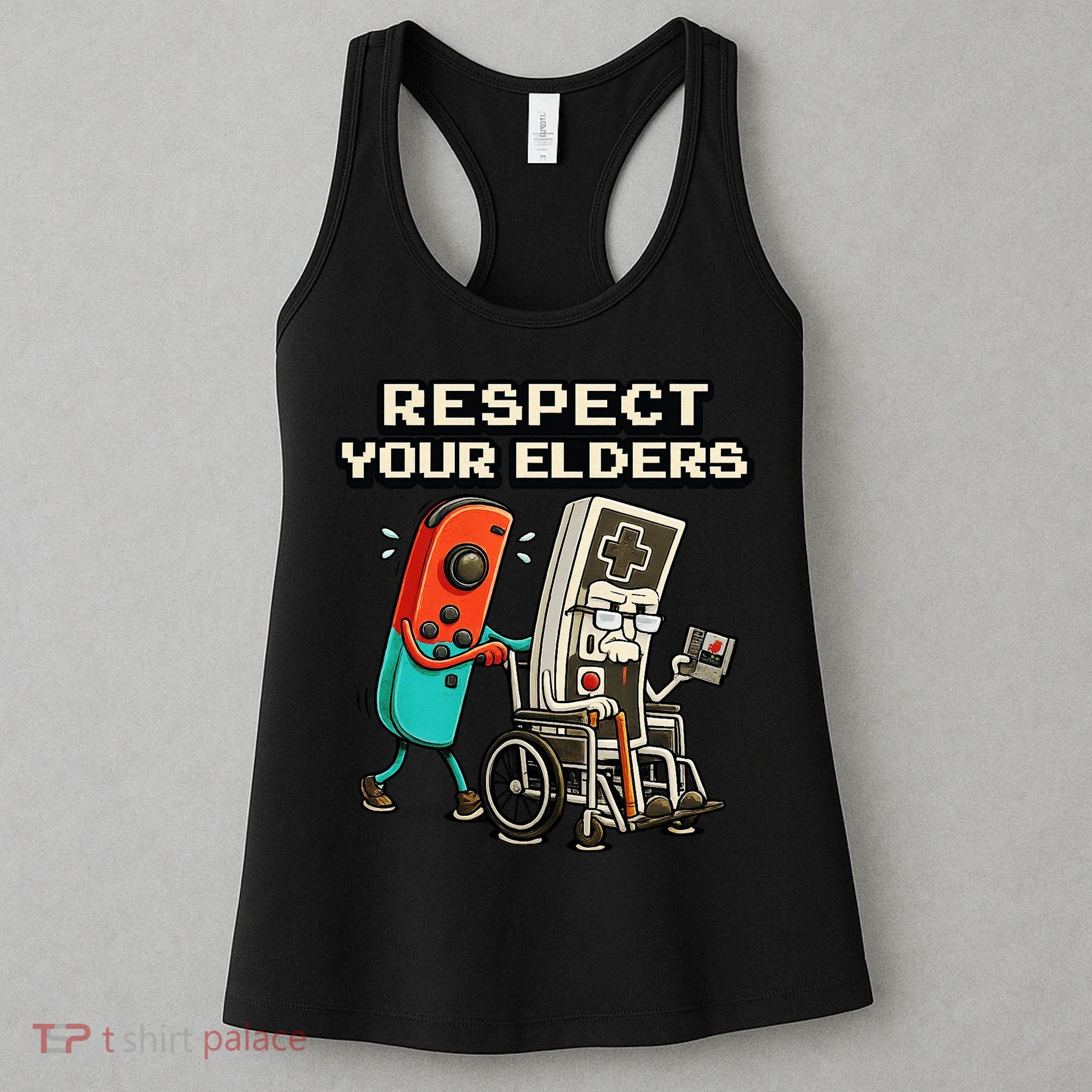 Respect Your Elders Retro Gaming Funny Gamer 80s Women's Tank Top
