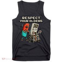 Respect Your Elders Retro Gaming Funny Gamer 80s Tank Top thumb 0