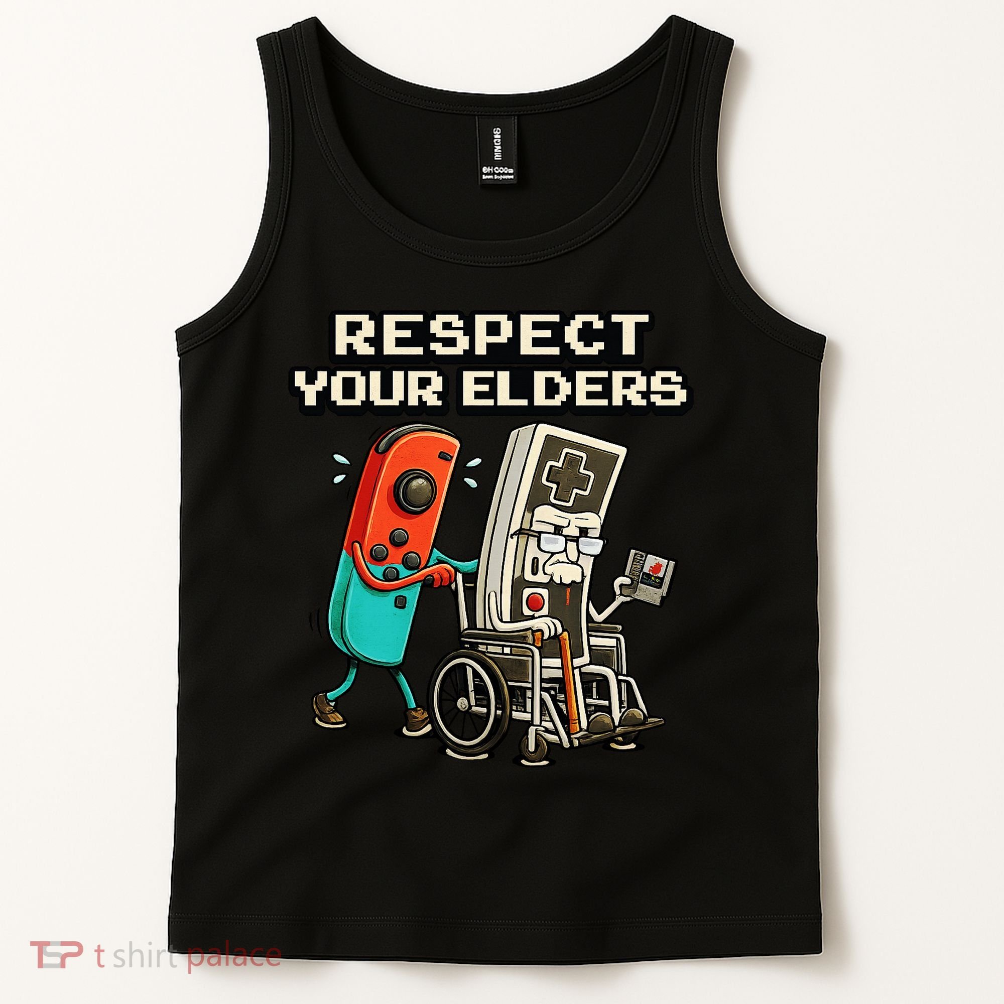 Respect Your Elders Retro Gaming Funny Gamer 80s Tank Top