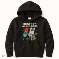 Respect Your Elders Retro Gaming Funny Gamer 80s Kids Hoodie thumb 0