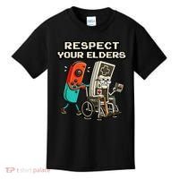 Respect Your Elders Retro Gaming Funny Gamer 80s Kids T-Shirt thumb 0
