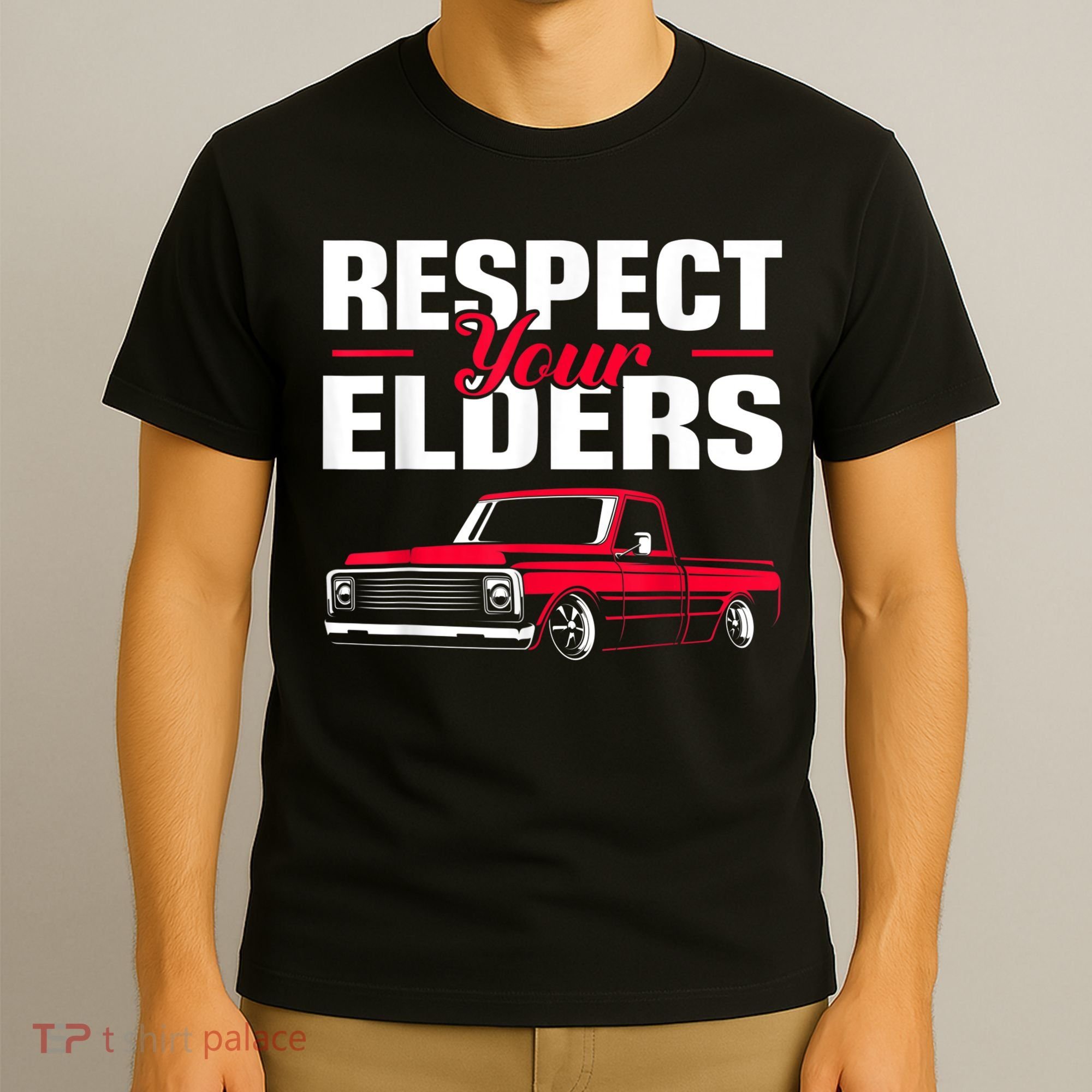 Respect Your Elders Classic Lowrider C10 Vintage Truck T-Shirt