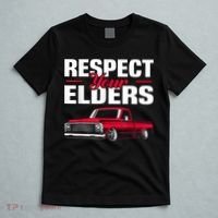 Respect Your Elders Classic Lowrider C10 Vintage Truck T-Shirt thumb 5