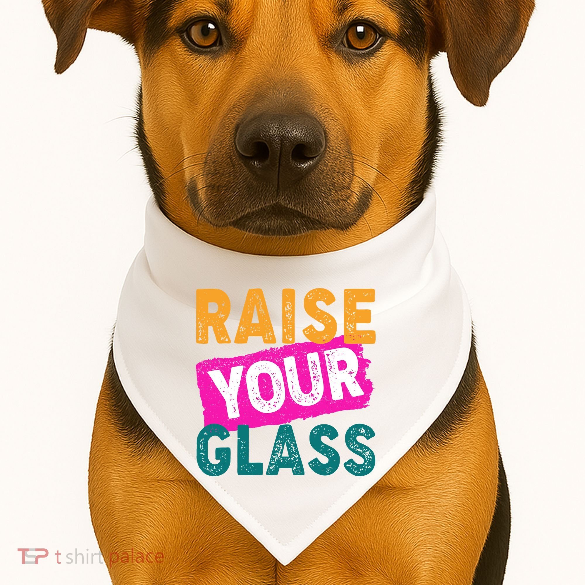 Raise Your Glass USA-Made Doggie Bandana