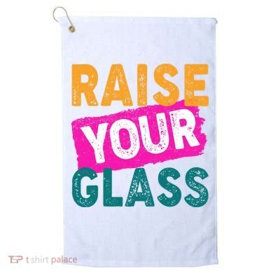 Raise Your Glass Golf Towel