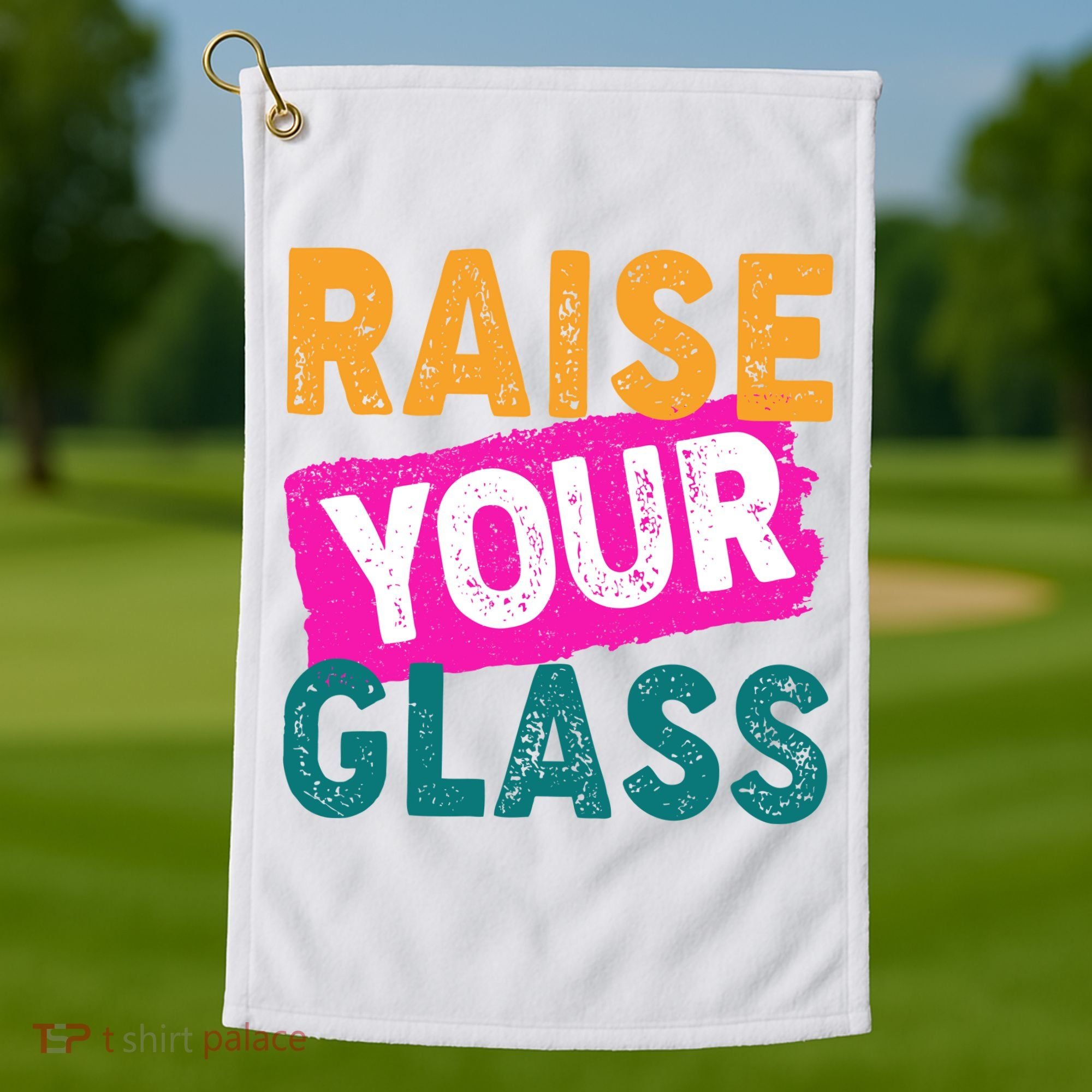 Raise Your Glass Golf Towel