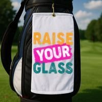 Raise Your Glass Golf Towel thumb 2