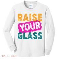 Raise Your Glass Kids Long Sleeve Shirt thumb 0