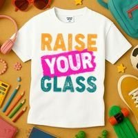 Raise Your Glass Kids T-Shirt thumb 3