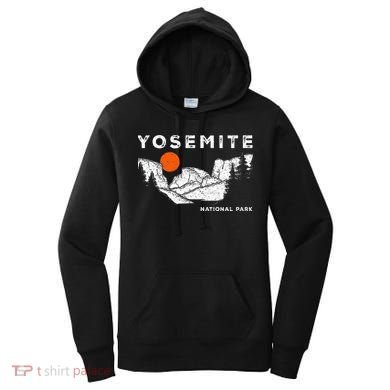 Retro Yosemite HalfDome National Park Vintage Women's Hoodie
