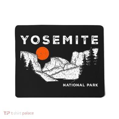 Retro Yosemite HalfDome National Park Vintage Mousepad