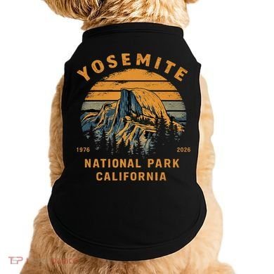 Retro Yosemite Halfdome National Park Vintage Doggie Tank