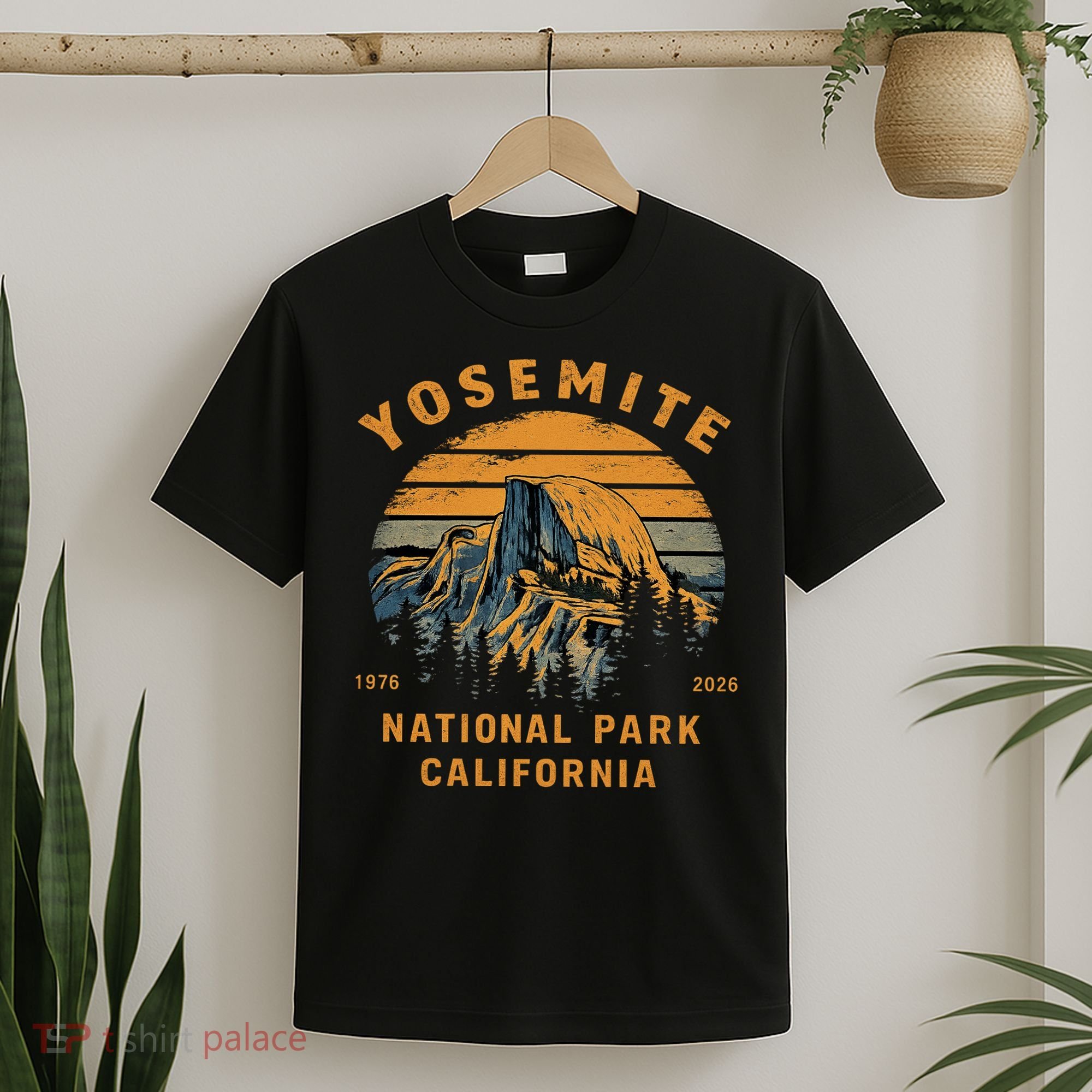 Retro Yosemite Halfdome National Park Vintage T-Shirt