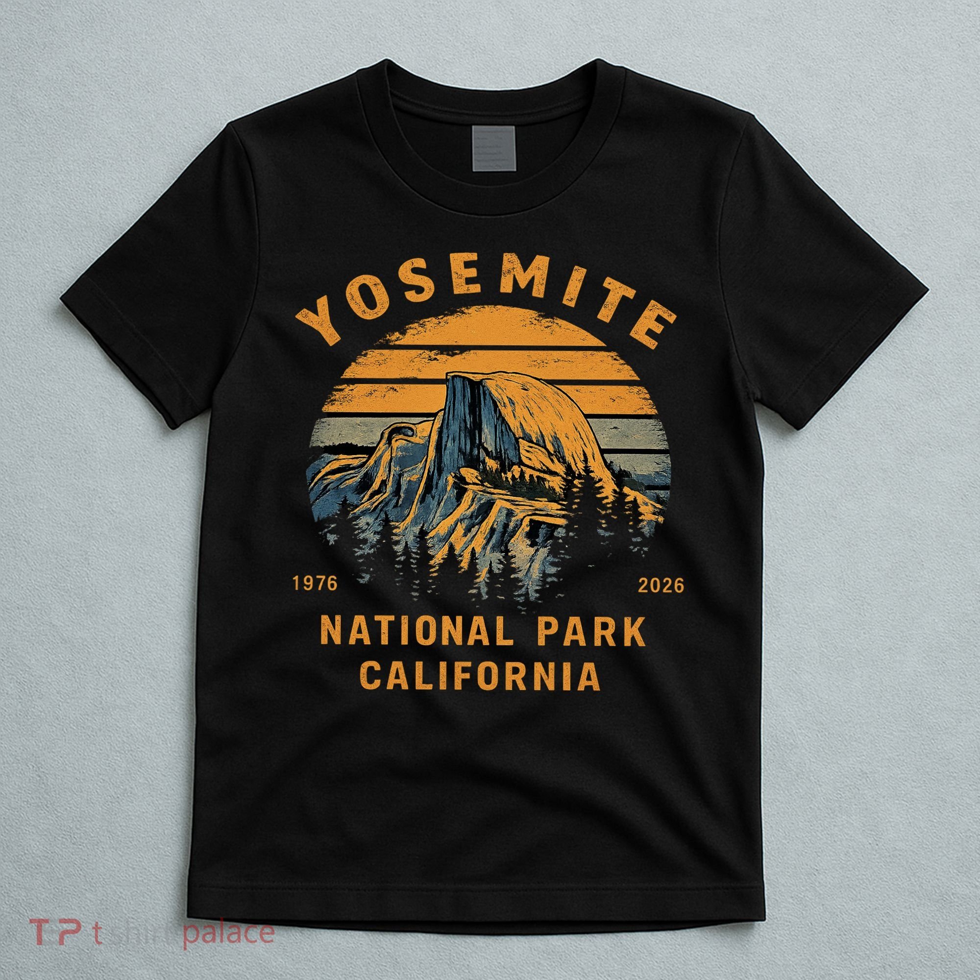 Retro Yosemite Halfdome National Park Vintage T-Shirt