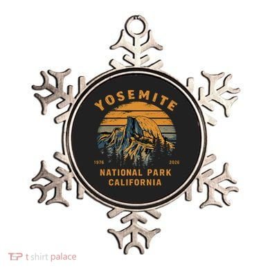 Retro Yosemite Halfdome National Park Vintage Ornament