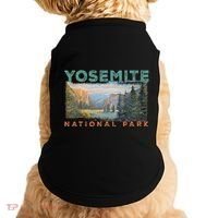 Retro Yosemite Halfdome Park Wyoming Mountain Hiking Doggie Tank thumb 0