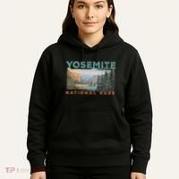 Retro Yosemite Halfdome Park Wyoming Mountain Hiking Hoodie thumb 5