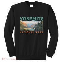 Retro Yosemite Halfdome Park Wyoming Mountain Hiking Sweatshirt thumb 0