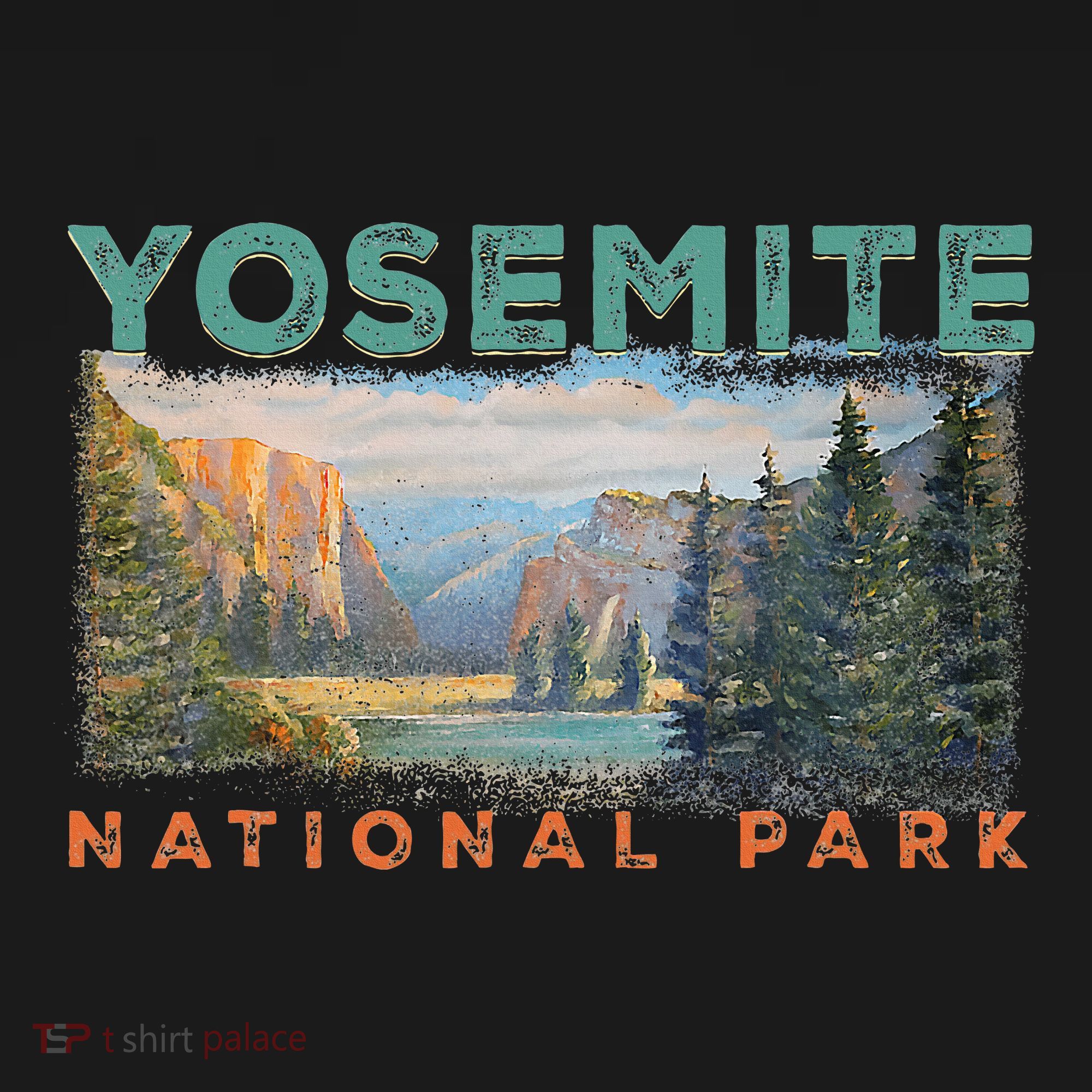 Retro Yosemite Halfdome Park Wyoming Mountain Hiking Sweatshirt
