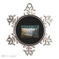 Retro Yosemite Halfdome Park Wyoming Mountain Hiking Ornament thumb 0
