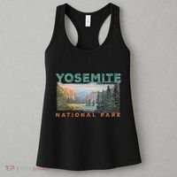 Retro Yosemite Halfdome Park Wyoming Mountain Hiking Women's Tank Top thumb 3