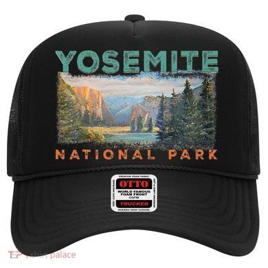 Retro Yosemite Halfdome Park Wyoming Mountain Hiking Hat