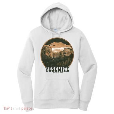 Retro Yosemite Halfdome National Park Vintage Women's Hoodie