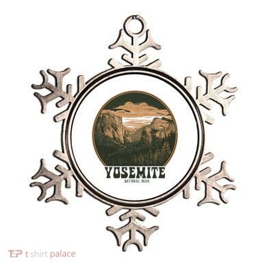 Retro Yosemite Halfdome National Park Vintage Ornament