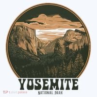 Retro Yosemite Halfdome National Park Vintage Kids T-Shirt thumb 4