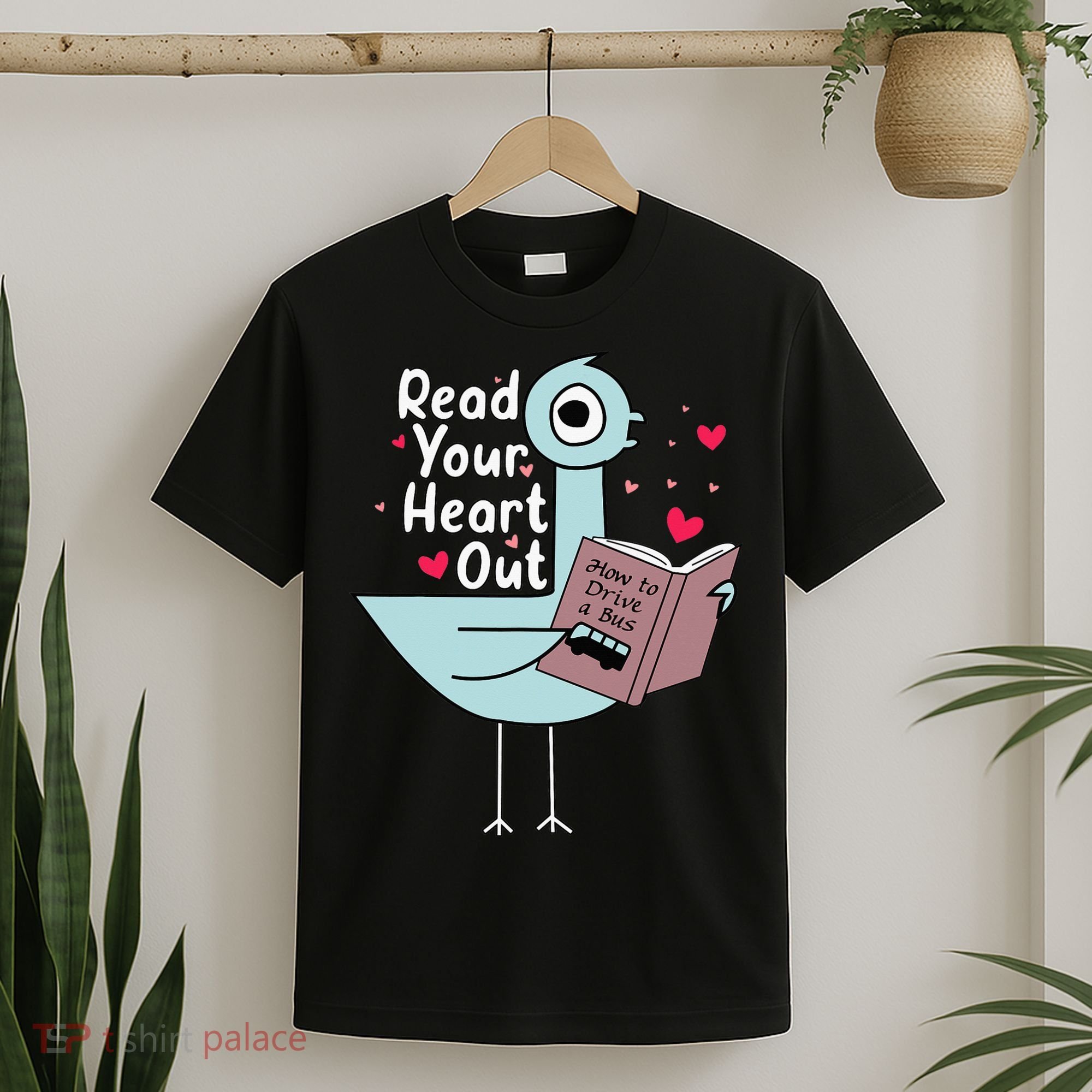 Read Your Heart Out Pigeon Cute Teacher Book Lover T-Shirt
