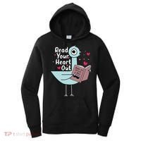 Read Your Heart Out Pigeon Cute Teacher Book Lover Women's Hoodie thumb 0