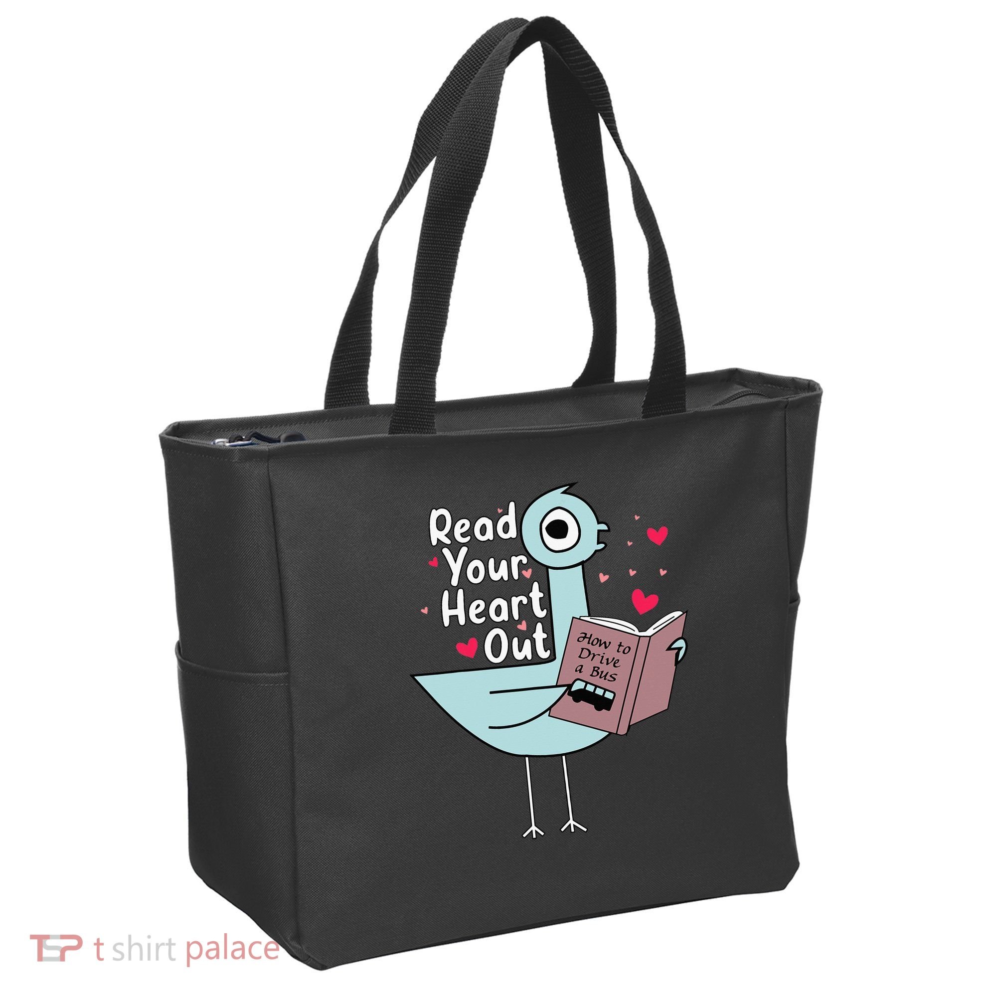 Read Your Heart Out Pigeon Cute Teacher Book Lover Tote Bag