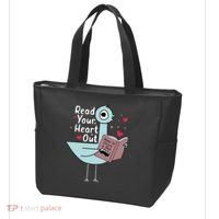 Read Your Heart Out Pigeon Cute Teacher Book Lover Tote Bag thumb 3