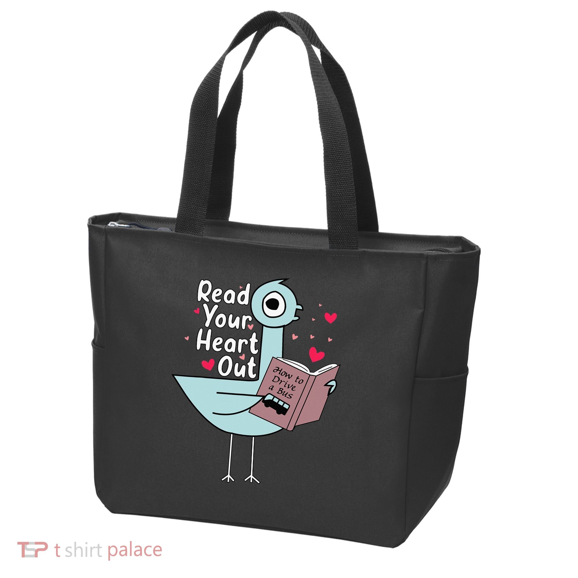 Read Your Heart Out Pigeon Cute Teacher Book Lover Tote Bag